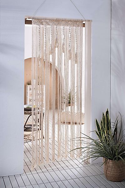 Frank Flechtwaren Raumteiler Türvorhang Makramee 90x200cm günstig online kaufen