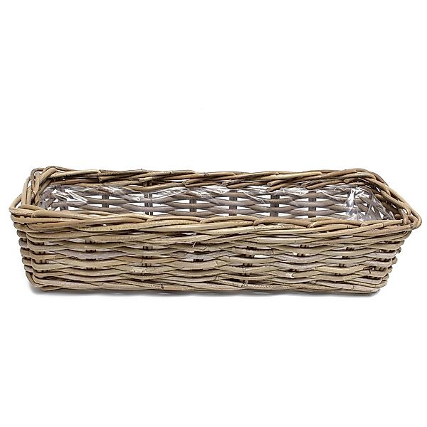 Frank Flechtwaren Blumenbank, Pflanzkasten Rattan groß günstig online kaufen