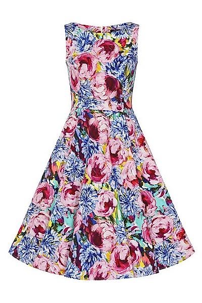 Hearts & Roses London A-Linien-Kleid Elsa Floral Swing Dress Rockabella Vin günstig online kaufen