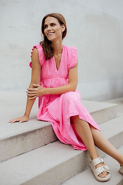 von Herzen Maxikleid Musselinkleid mit Streifen günstig online kaufen