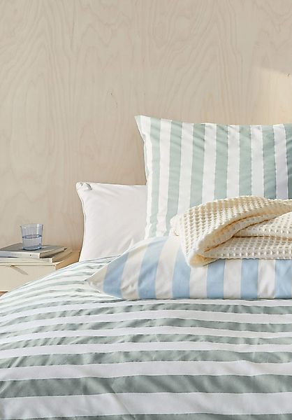 hessnatur Renforcé Bettwäsche-Set CANNES aus Bio-Baumwolle - grün - Größe 1 günstig online kaufen