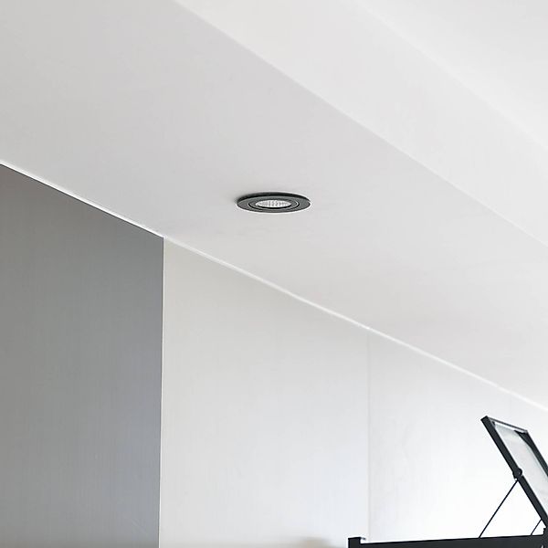 Arcchio LED-Downlight Jyra, schwarz, 2.700K günstig online kaufen