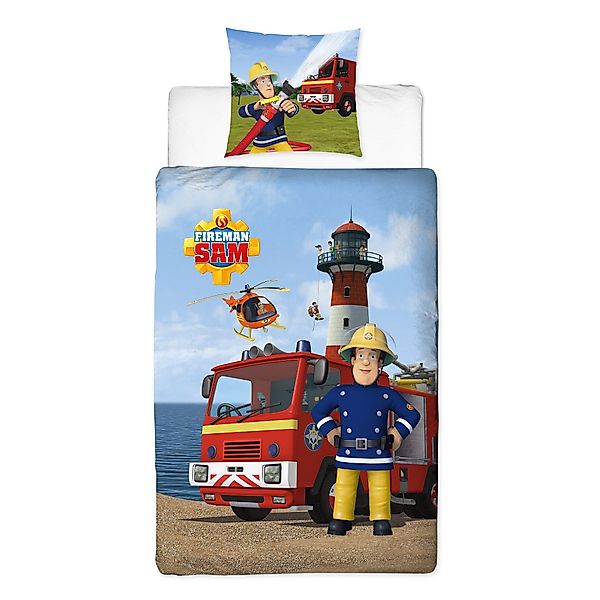 Familando Kinderbettwäsche Feuerwehrmann Sam "Havoc" 100x135 günstig online kaufen