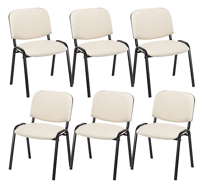 CLP Besucherstuhl Ken Kunstleder (6er Set), günstig online kaufen