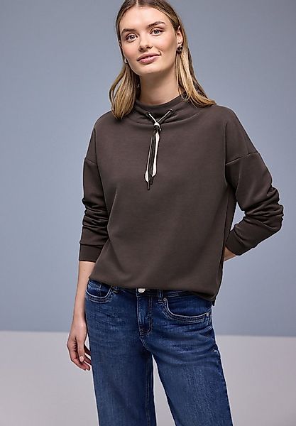 STREET ONE Sweatshirt mit Stehkragen und Kordelzug günstig online kaufen