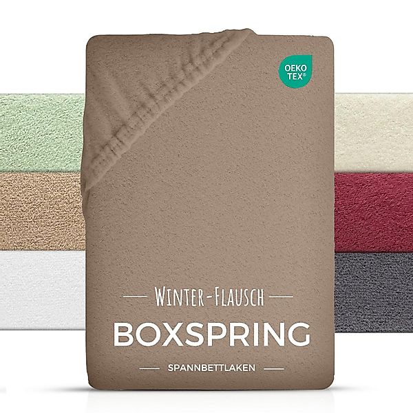 Carpe Sonno Spannbettlaken Boxspring Teddy Fleece Plüsch Winter 180x200 200 günstig online kaufen