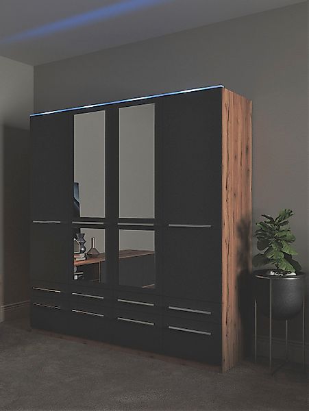 priess Kleiderschrank "Schrank Garderobe Wäscheschrank Barcelona in 5 Breit günstig online kaufen