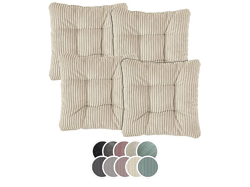 XDREAM Stuhlkissen Sitzkissen Set (2er & 4er) für Stühle und Bänke, robuste günstig online kaufen