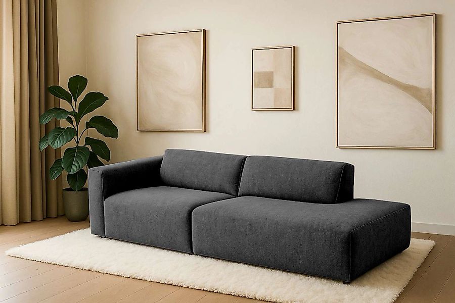 andas 2-Sitzer "Noord mit Kedernaht, Breite 227 cm", mit Kedernaht, Breite günstig online kaufen