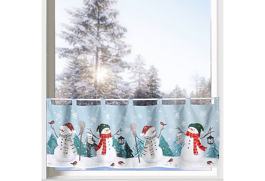 heimtexland Scheibengardine Weihnachten Deko Gardine Bistro Weihnachtsgardi günstig online kaufen