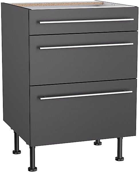 KOCHSTATION Unterschrank "KS-Bern2", Breite 60 cm, 1 Schubkasten, 2 Auszüge günstig online kaufen