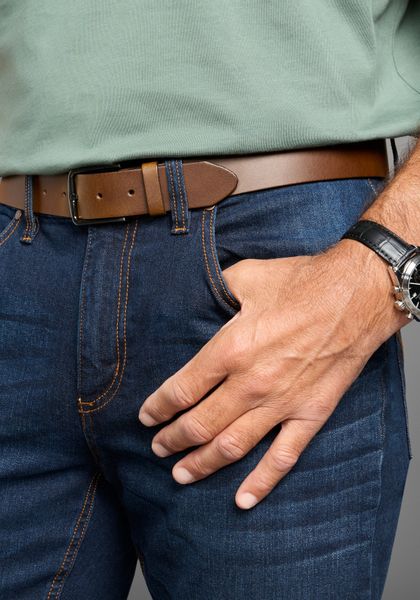 Man's World Ledergürtel im klassischen Design günstig online kaufen