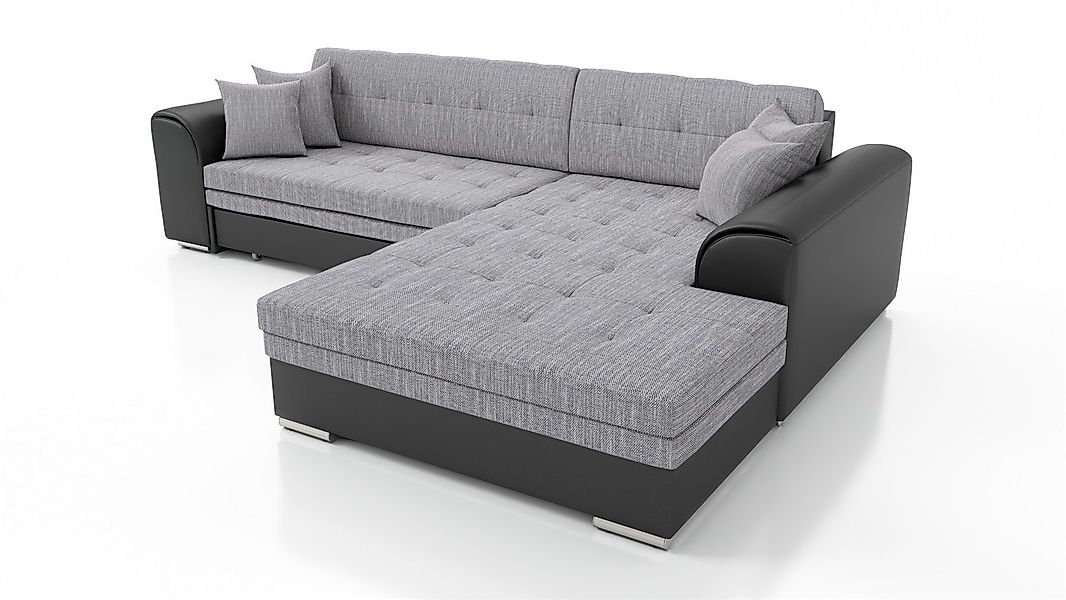 Fun Möbel Ecksofa Couchgarnitur SARRA Kunstleder/Stoff günstig online kaufen