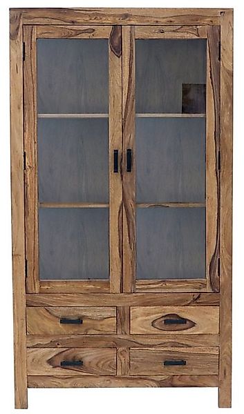 Indischesmoebelhausde Vitrine Vitrine Rami 100x180x45 aus indischem Palisan günstig online kaufen