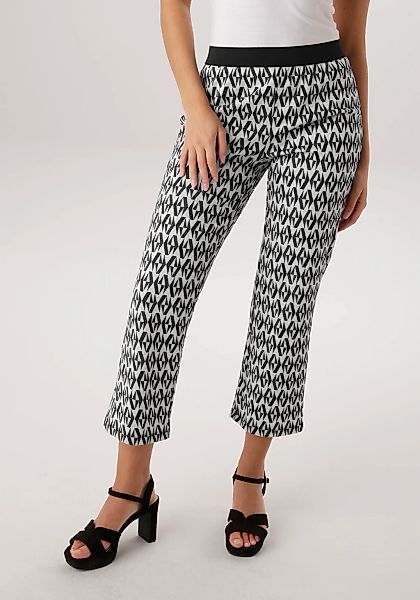 Aniston SELECTED Schlupfhose mit modischer Jacquardmusterung - NEUE KOLLEKT günstig online kaufen