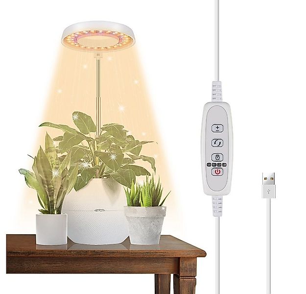 Rosnek Pflanzenlampe Halo, Vollspektrum, Auto Timer, für Zimmerpflanzen Top günstig online kaufen