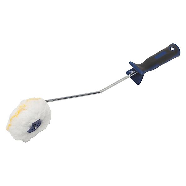 LUX-TOOLS Goldfaden-Eckenroller 2K-Softgriff Schwarz-Blau 5 cm günstig online kaufen