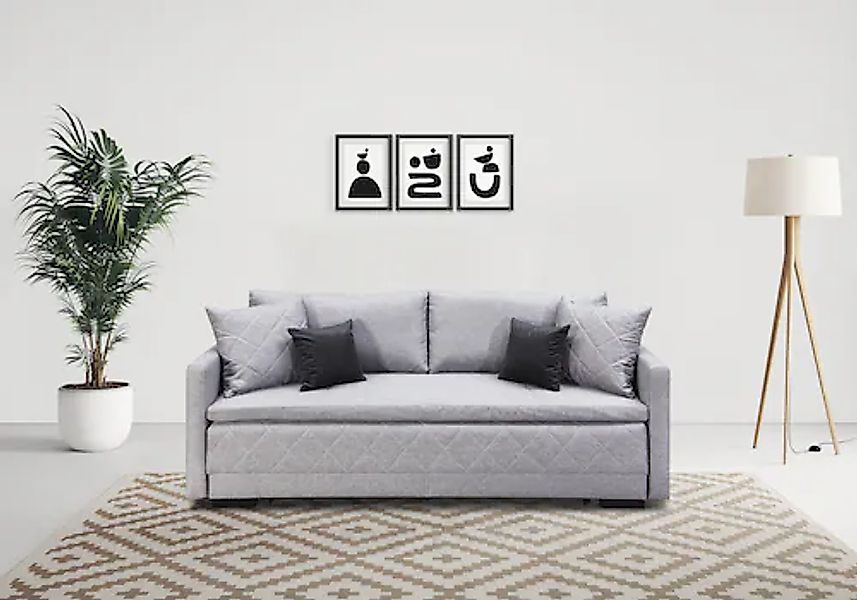 Home affaire Schlafsofa »Potsdam« mit Boxspringaufbau, Bettfunktion & Bettk günstig online kaufen