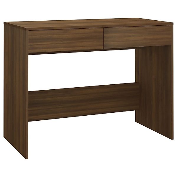 furnicato Schreibtisch Braun Eichen-Optik 101x50x76,5 cm günstig online kaufen