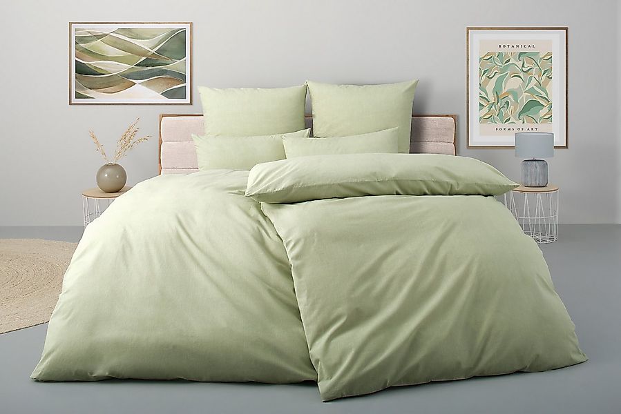 Home affaire Bettwäsche Melli, Linon, 2 teilig, Bettwäsche aus Baumwolle, L günstig online kaufen