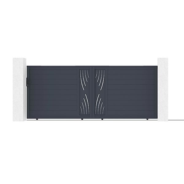 Casanoov Schiebetor 4M Veleta H 160Cm & Gartentür 1M Veleta H 160Cm Alumini günstig online kaufen
