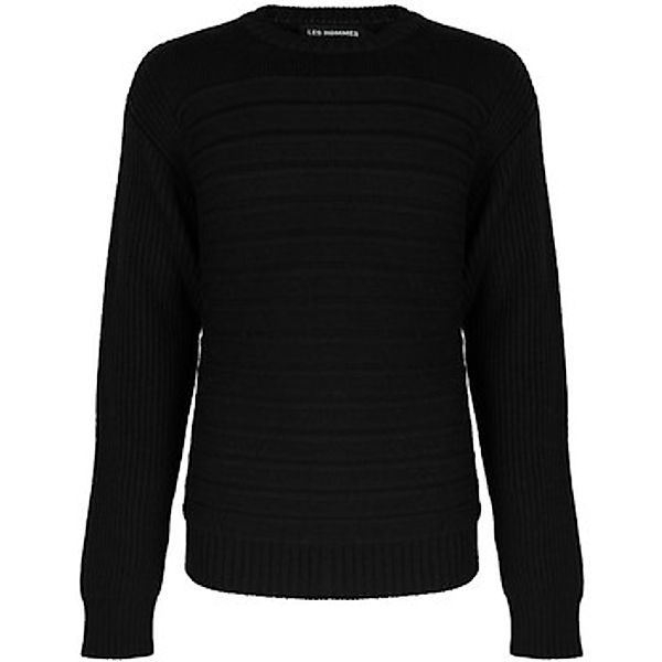 Les Hommes  Pullover LJK402-660U | Round Neck Sweater with Pleats günstig online kaufen