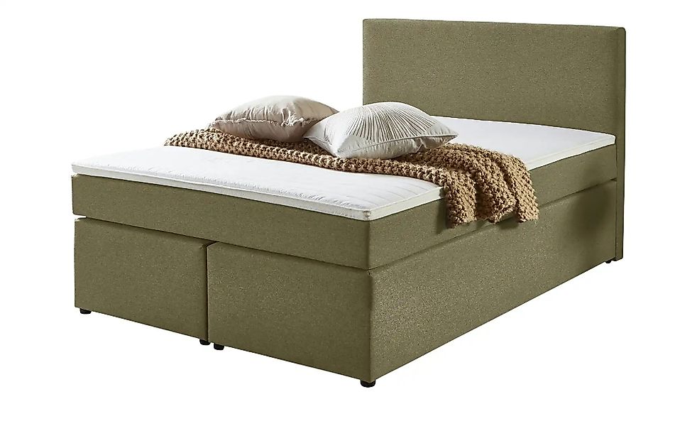 Boxspringbett  Ashbourne ¦ grün ¦ Maße (cm): B: 180 H: 105 Betten > Boxspri günstig online kaufen