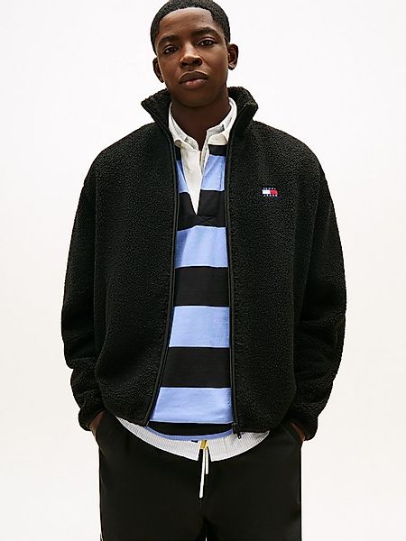 Tommy Jeans Fleecejacke TJM BADGE TEDDY Stehkragen, Teddyfleece, relaxed fi günstig online kaufen