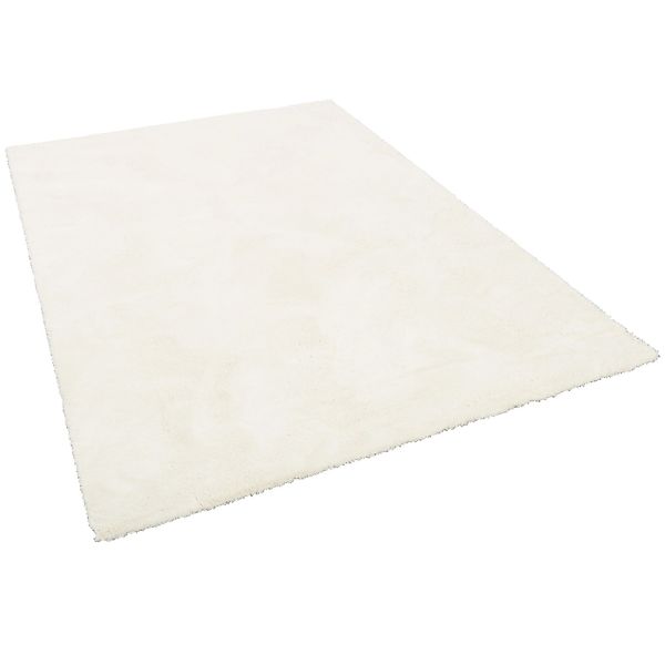 Snapstyle Luxus Hochflor Shaggy Teppich Velvet Weiss 80x400cm günstig online kaufen