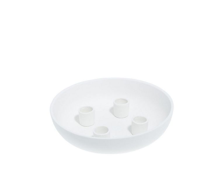 Storefactory Scandinavia Kerzenständer Kerzenständer GRANHOLMEN 4er weiß, Ø günstig online kaufen