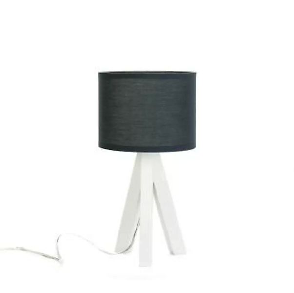 Tischlampe Schlafzimmer Stoff Holz Dreibein E14 günstig online kaufen