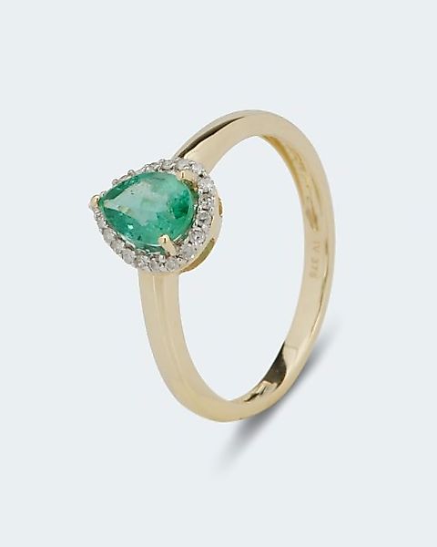 Harry Ivens Ring mit Smaragd und Diamant günstig online kaufen
