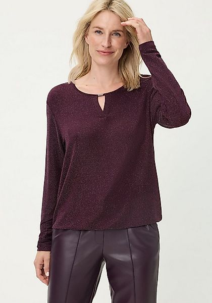 Olsen Sweatshirt (1-tlg) mit Glitzereffekt günstig online kaufen