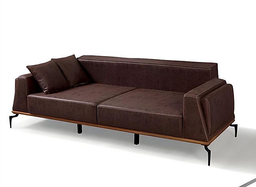 Xlmoebel Sofa Designer-Sofagarnitur für das Wohnzimmer mit zwei braunen Dre günstig online kaufen