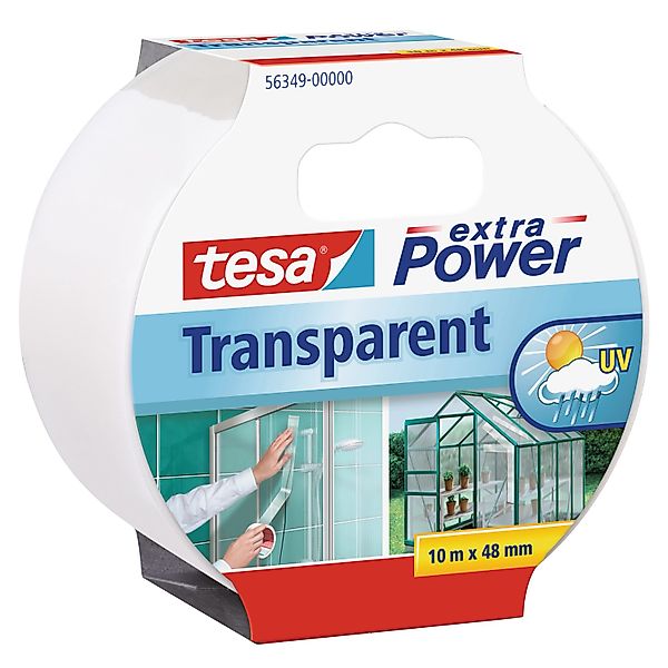 tesa Klebeband Extra Power Gewebeband (Packung) transparent - je 10 m : 50 günstig online kaufen