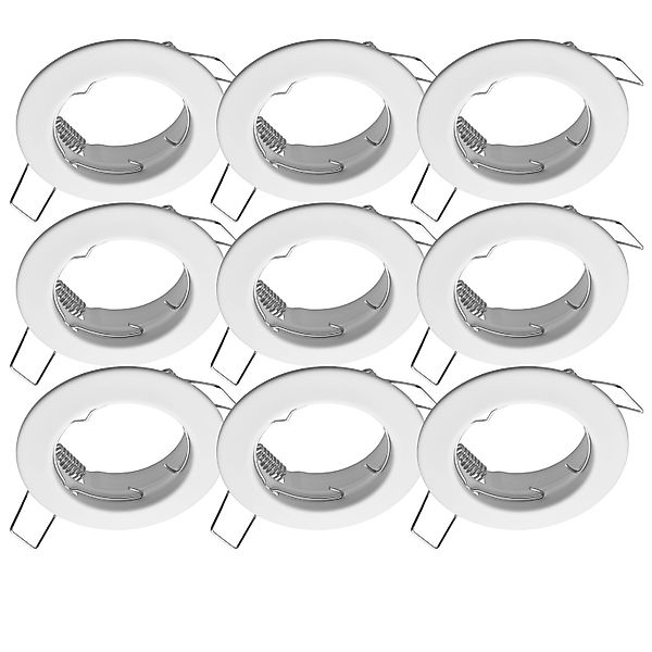 Oktaplex 12er Set Einbauleuchte Sedan für LED-Module 50mm Einbauspot Weiß D günstig online kaufen