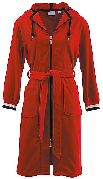 Carl Ross Damenbademantel "437410" 1 Stk. tlg., mit Tricolour Ärmelbündchen günstig online kaufen