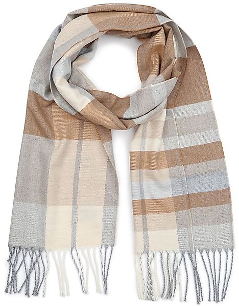 Geeigneter Herrenschal Softfeel Karos Beige - günstig online kaufen