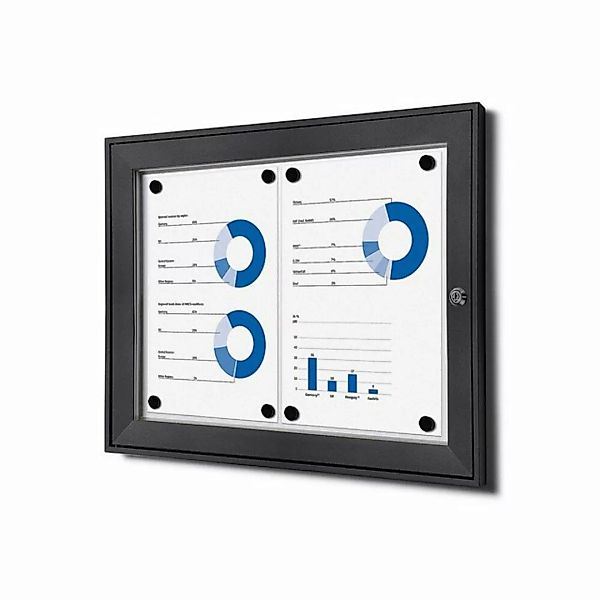 Showdown Displays Hängevitrine für Innen und Außen SCS - 2x DIN A4 - Alumin günstig online kaufen