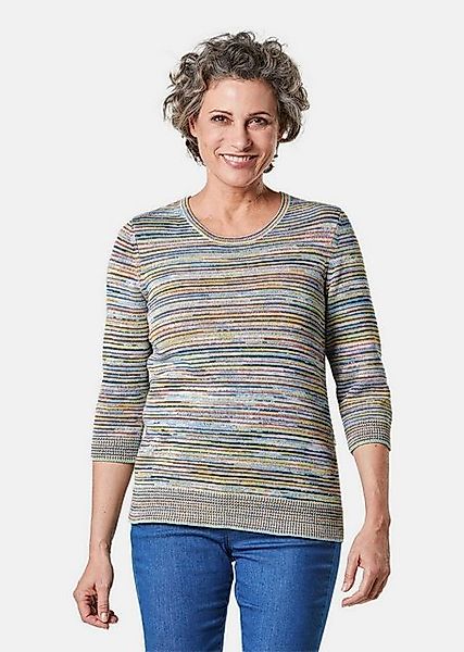 GOLDNER Strickpullover Kombistarker Multicolor-Ringelpullover günstig online kaufen