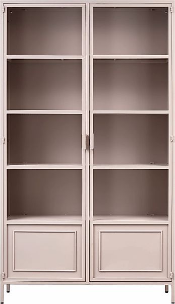 WOOOD Vitrine "Ronja", Halbglasvitrine aus pulverbeschichtetem Metall, H 18 günstig online kaufen