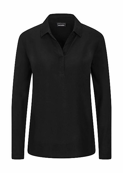 GOLDNER Klassische Bluse "Kurzgröße Zeitlose Viskosebluse mit Hemdkragen" H günstig online kaufen