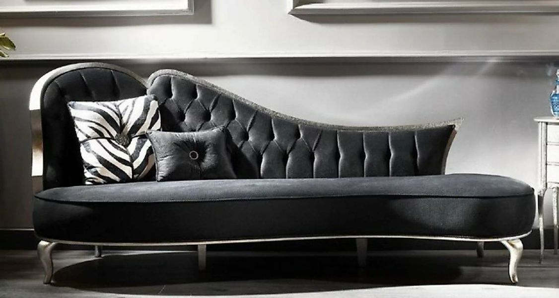 Casa Padrino Sofa Luxus Barock Sofa Grau / Antik Silber - Handgefertigtes W günstig online kaufen
