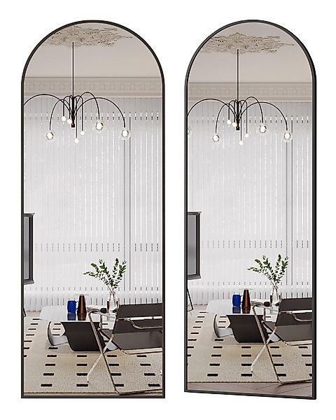 Boromal Wandspiegel Spiegel groß 150X50cm Schwarz günstig online kaufen