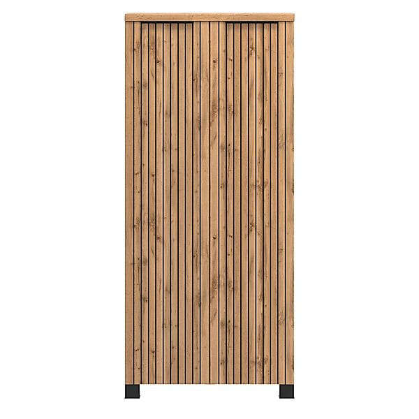 Held Möbel Bad-Midischrank Manchester 130 x 60 x 35 cm Wildeiche 2 Türen günstig online kaufen