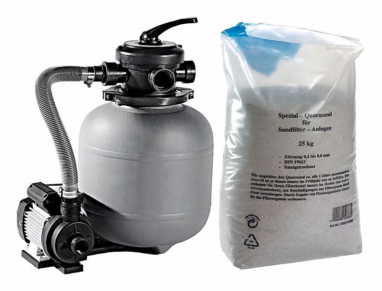my POOL BWT Sandfilteranlage "mp33", 4 m³/h, inkl. 25 kg Quarzsand günstig online kaufen