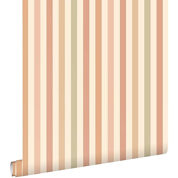 ESTAhome Tapete Streifen Rosa und Grün 50 x 900 cm günstig online kaufen