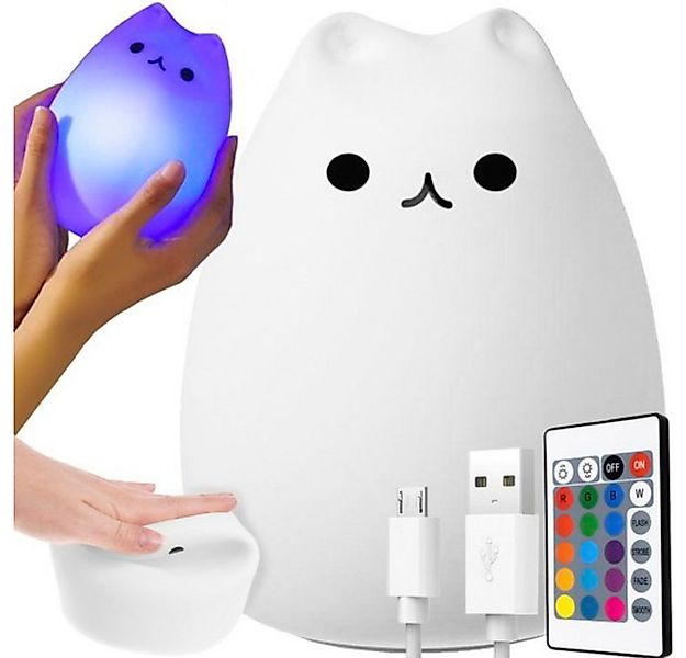 IZOXIS LED Nachttischlampe Katze Lampe LED, leuchtet, LED fest integriert, günstig online kaufen