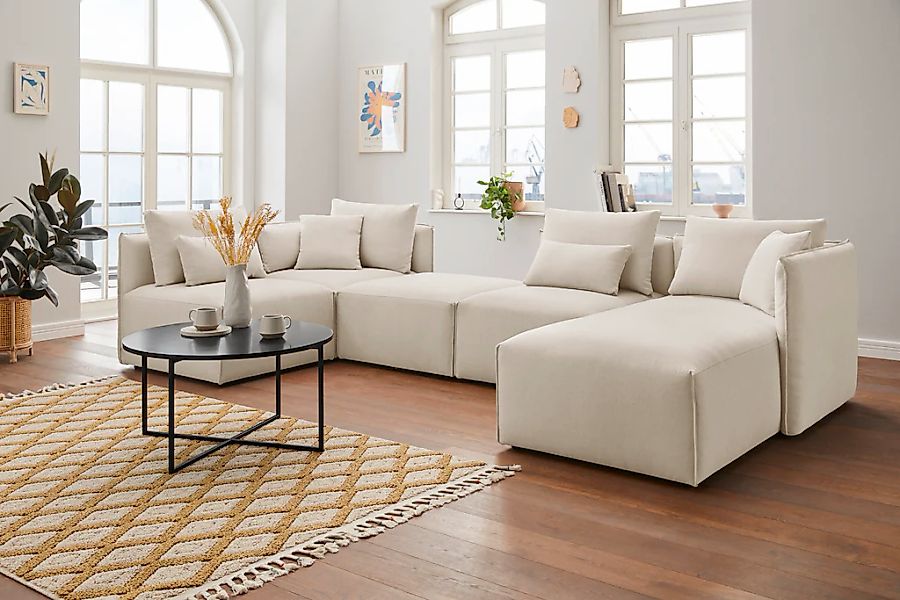 andas Wohnlandschaft "Nöre U-Form" 5 Teile, in vielen Bezugsqualitäten und günstig online kaufen