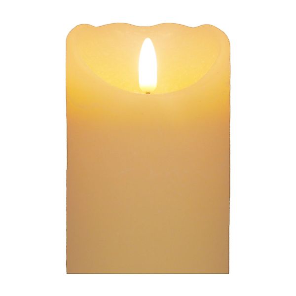 B&S LED-Kerze LED Echtwachskerze rund mit günstig online kaufen